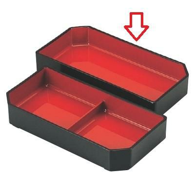 大徳寺弁当用1/2箱仕切朱天黒