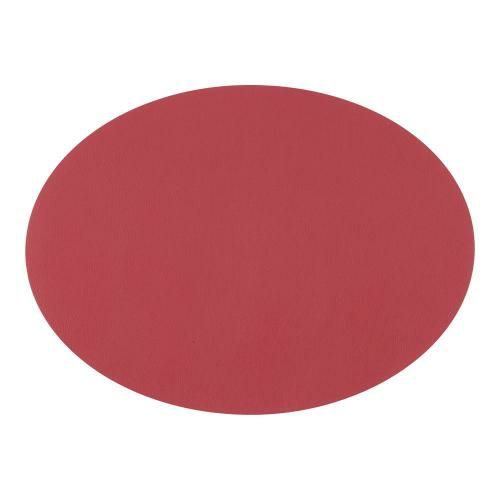 ジックザック プレースマット オーバル レッド