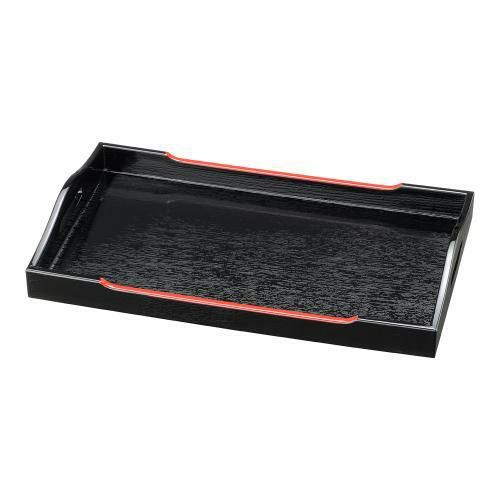 カスター盆 黒天朱 1-105-4 9寸