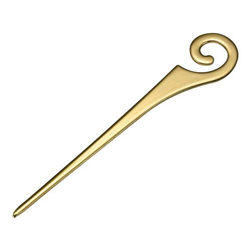 18-8 スパイラルピック 金メッキ (6本入)