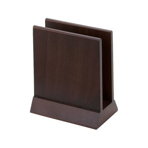 【シンビ】木目柄メニューブック立 MD-2 茶