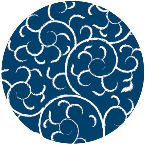 紙コースター 唐草(100枚入) 12805 紺