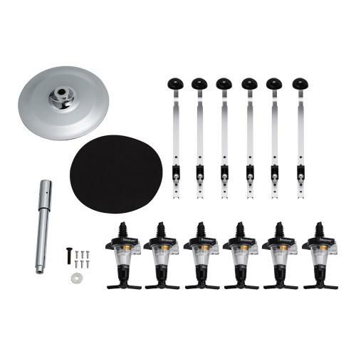 ビューモント ウィスキーメジャースタンド ロータリー式 6本立 1oz黒