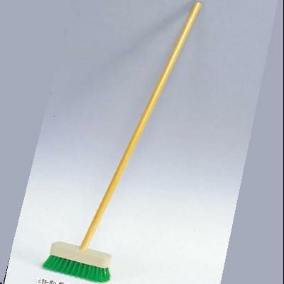木柄 デッキブラシ ナイロン 18-