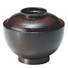 5寸平筋丼椀栃内朱