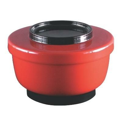 割子保温飯器朱ツバ黒(内朱)