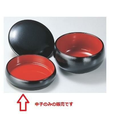 6寸タイコ鉢黒刷毛目中子