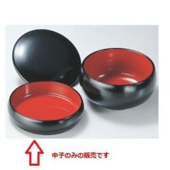 6寸タイコ鉢黒刷毛目中子