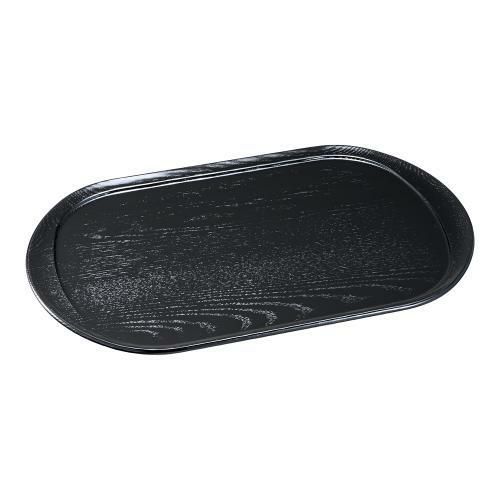 木製ブラックトレー(ウレタン塗装) NKB-501 大