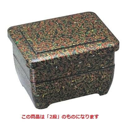こしまる丼重(段蓋)貝堆朱内朱2段