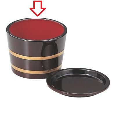 3.1寸桶型つゆ入溜金ひも桶型つゆ入