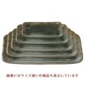 長角大宝盛皿織部(裏黒塗)8寸