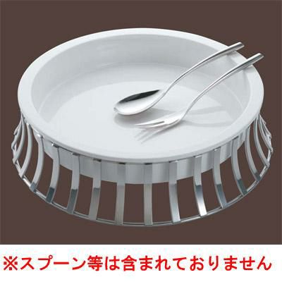 丸ブッフェスタンド (陶器付) 18-8