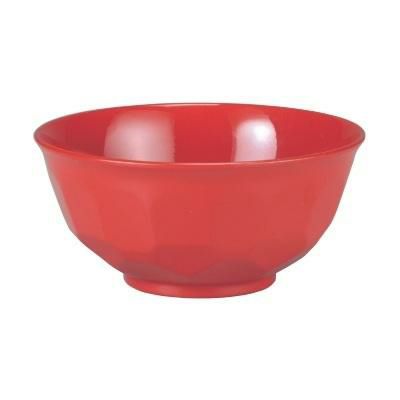 やすらぎ亀甲飯椀、朱乾漆内朱