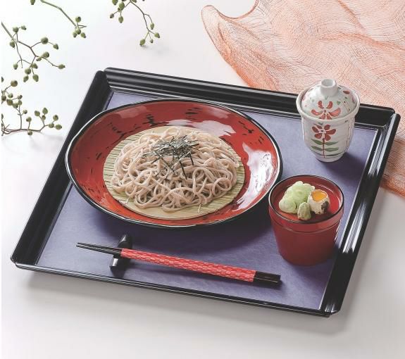 8寸小判せせらぎ皿研出し根来本体