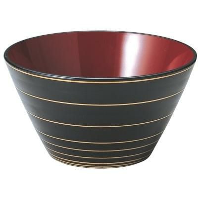 クイーン鉢黒金ライン内朱