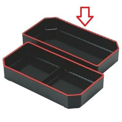 大徳寺弁当用1/2箱仕切黒天朱
