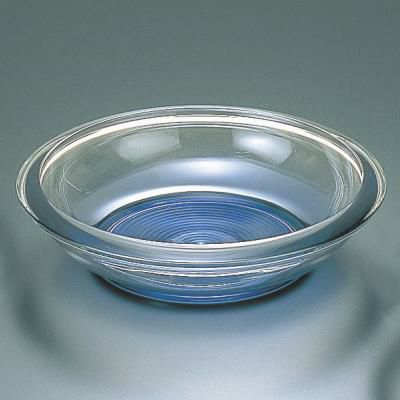 水晶鉢ブルー6.5寸