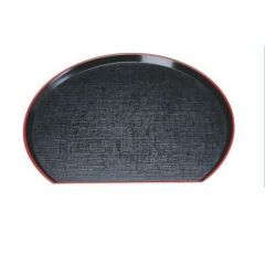 布目半月盆黒天朱尺1 黒天朱