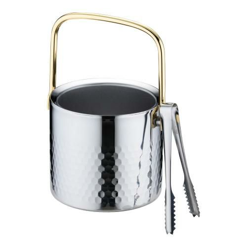 アロー 18-8二重アイスペール (トング付)