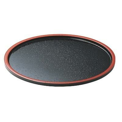 DX懐石丸盆黒天朱SLタタキ尺3 黒天朱