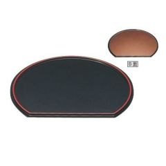 新半月両面盆黒タタキ/梨地尺5