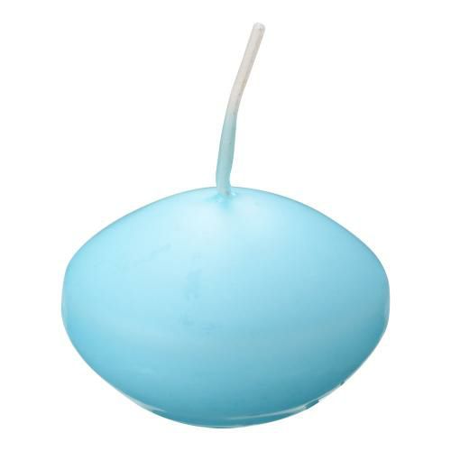 フラットキャンドル(24ヶ入)40045 ブルー