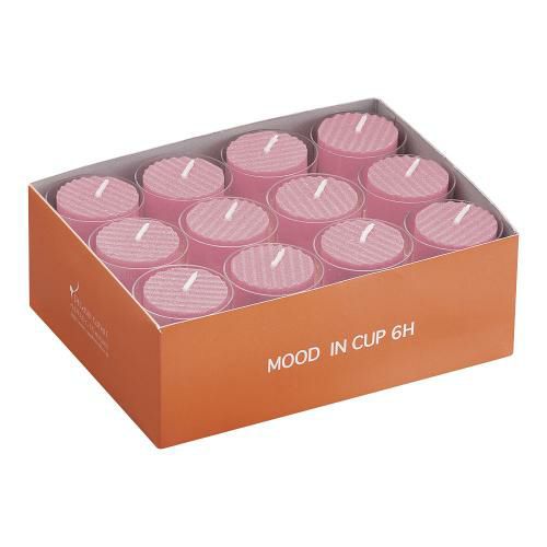 カップ入 カラーキャンドルローソク ピンク (24ヶ入)