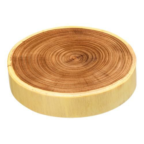 槐(えんじゅ) 丸太皿 大 32527