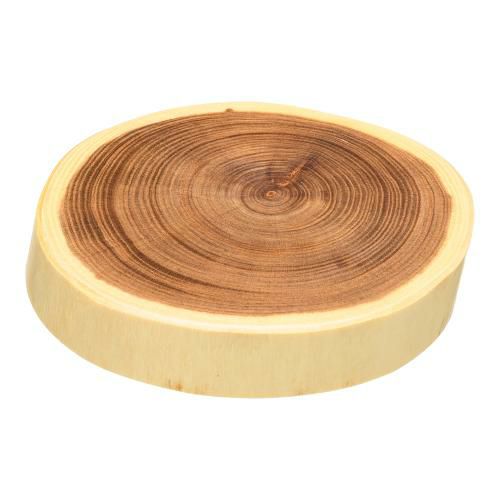 槐(えんじゅ) 丸太皿 中 32526