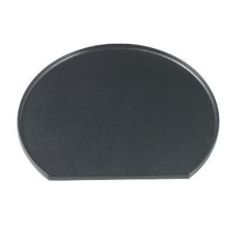 隅丸半月盆黒乾漆クリヤータタキ尺3 黒