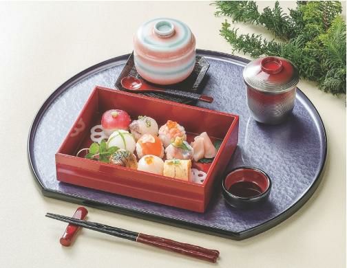 隅丸半月盆紫アクアSL尺2 紫