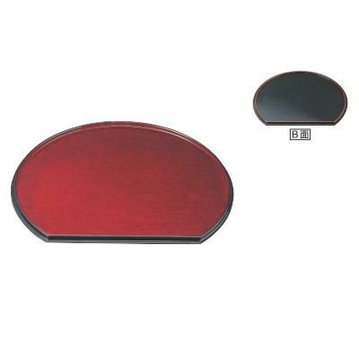 半月両面盆後藤塗毘沙門天SL/黒天朱尺3