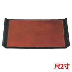 ウエーブ布目盆春慶かすりSL尺2