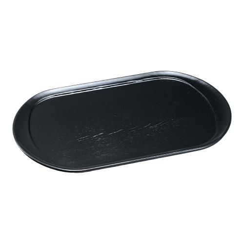 木製ブラックトレー(ウレタン塗装) NKB-502 中