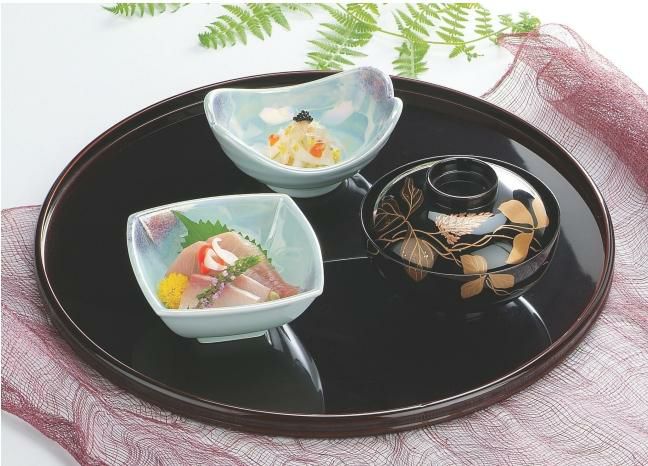 糸巻丸盆溜漆塗尺2