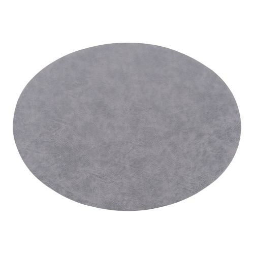 ジックザック プレースマット トロジャ オーバル チャコール