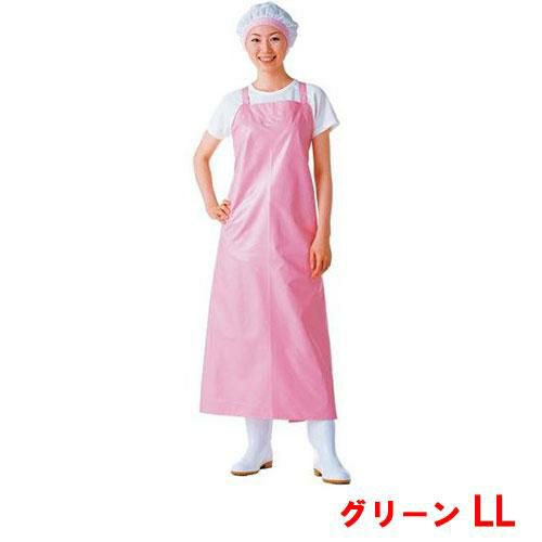 マイティクロス エプロン 胸当 E-1001-2 グリーン LL