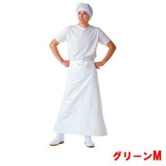マイティクロス エプロン 腰下 E-1002-2 グリーン M