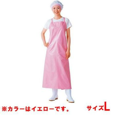 マイティクロス エプロン 胸当 E-1001-33 イエロー L