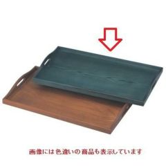 木製脇取盆藍染尺7