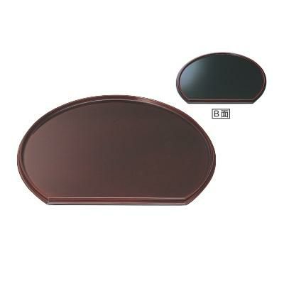 新半月両面盆溜毘沙門天/黒天朱尺4