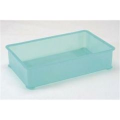 PP半透明カラー番重 B型 小 グリーン(サンコー製) 【グループA】