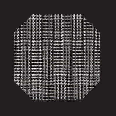 隅切マット 金銀格子 尺2