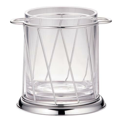 スラント型 アイスペール ピューターメッキ仕上げ