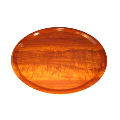 ユーロラミネートNSトレイ 丸型 MY4300 ウォルナッツ (E76)