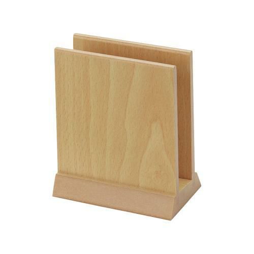 【シンビ】木目柄メニューブック立 MD-1 白木