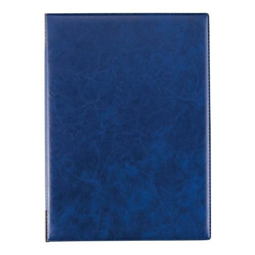 【えいむ】レザータッチメニューブック LB-401(大)ダークブルー