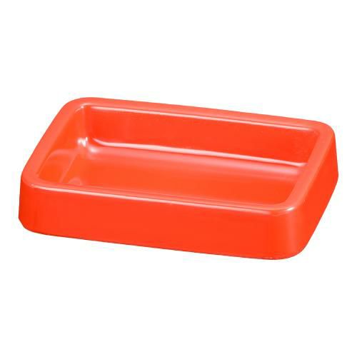 メラミン カラー灰皿 A-272 長角 〈赤〉