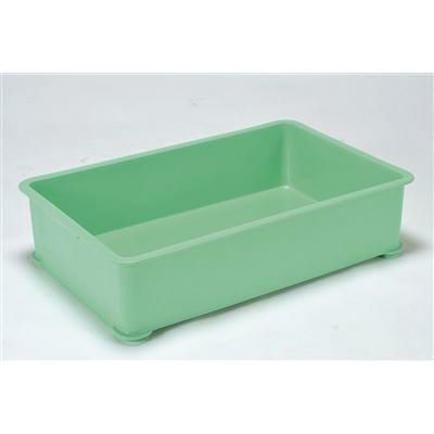 PPカラー番重 A型 特大 グリーン(サンコー製)